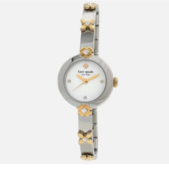 Kate Spade Monroe Heritage Bloom Quartz White Dial Watch KSW1836 NIB - Picture 1 of 3